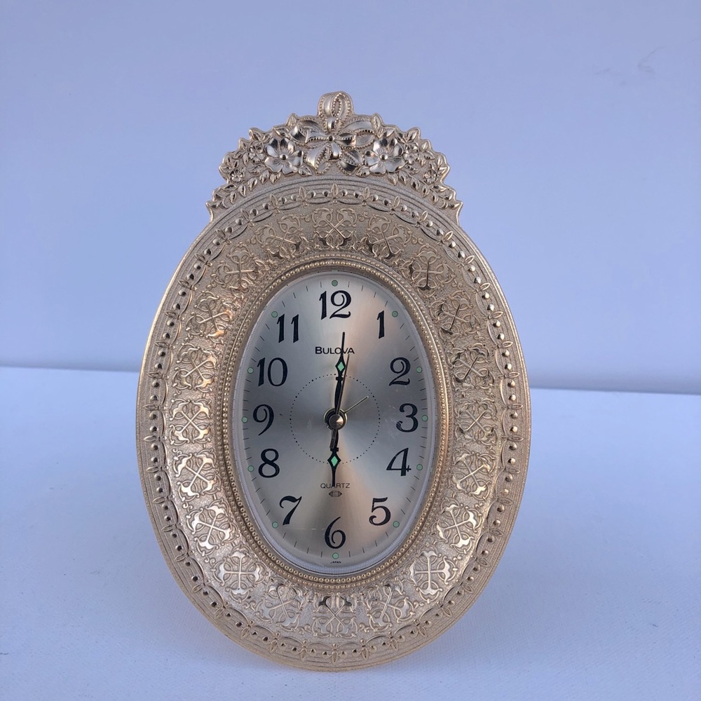 Bulova Ornate Alarm Clock Japan